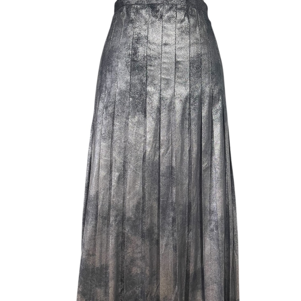 Du Jour Metallic Pleated Skirt